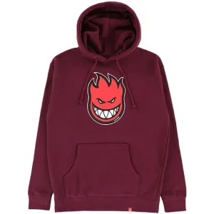 Sudadera capucha Spitfire Bighead fill burdeos